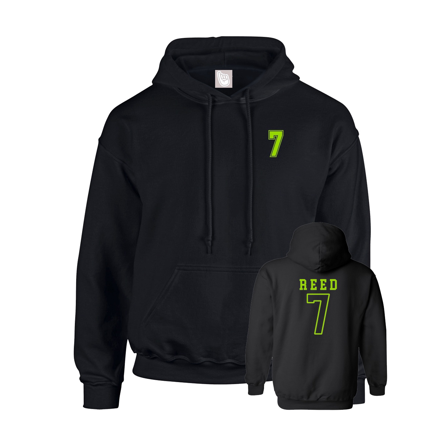 Hoodie — Chest Back in Black