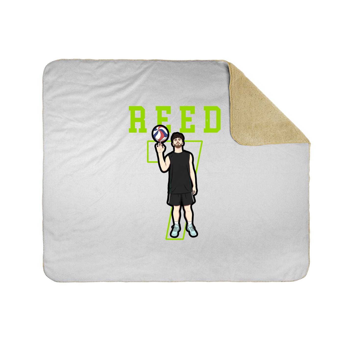 Throw Blanket — Shirsey in White