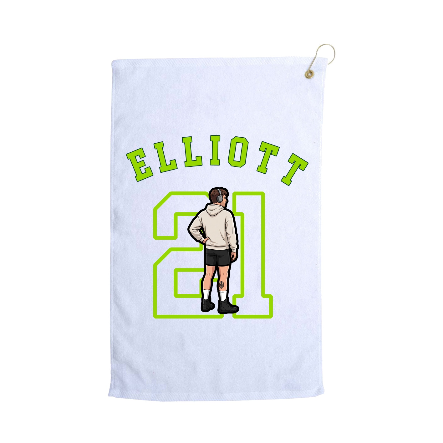 Golf Towel — Shirsey Arch in White
