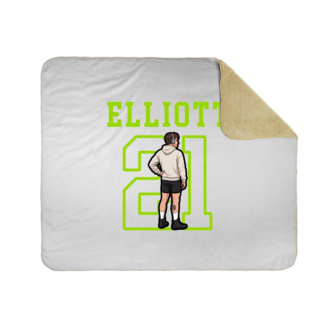 Throw Blanket — Shirsey in White