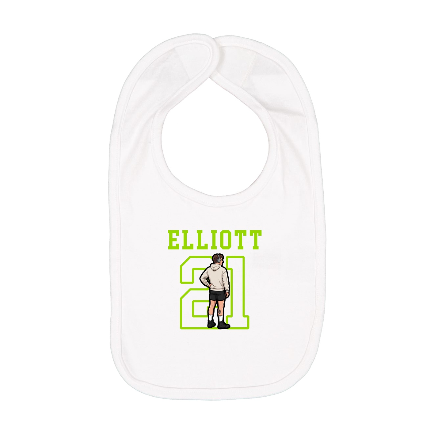 Infant Bib — Shirsey in White