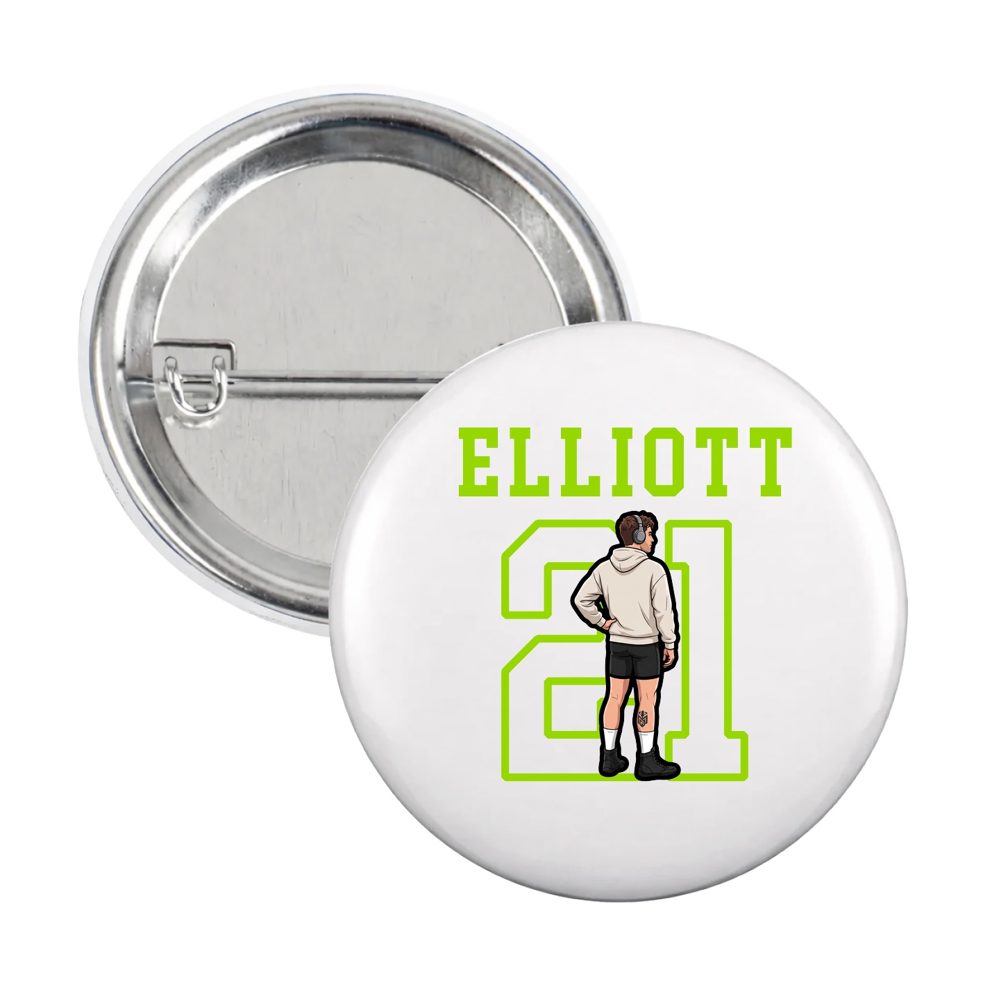 Game Day Button — Shirsey in White