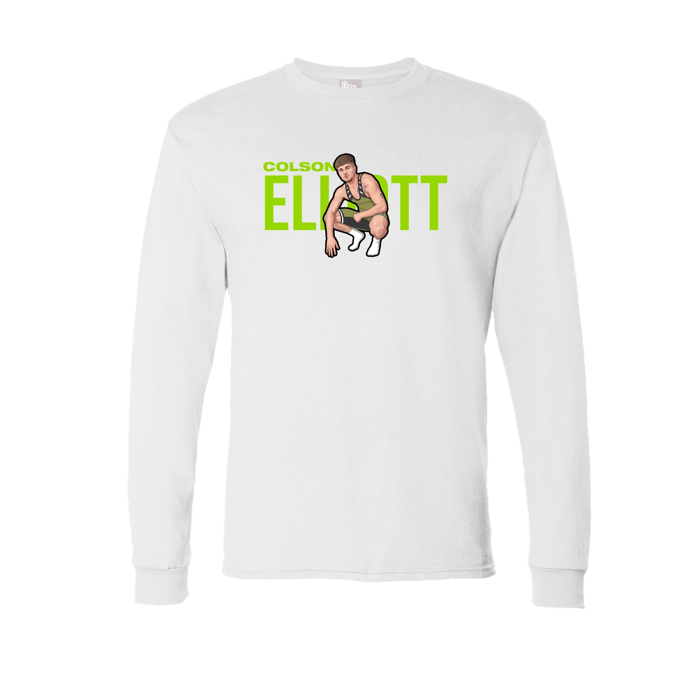 Long Sleeve Tee — Player Name in White