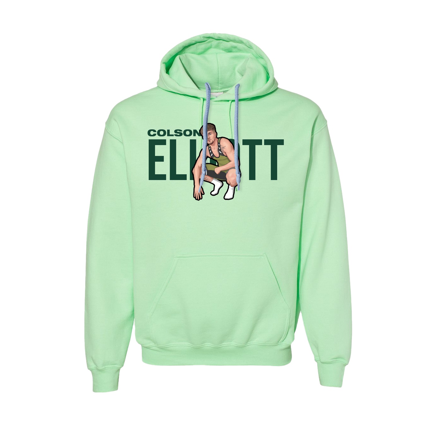 Hoodie — Player Name in Green
