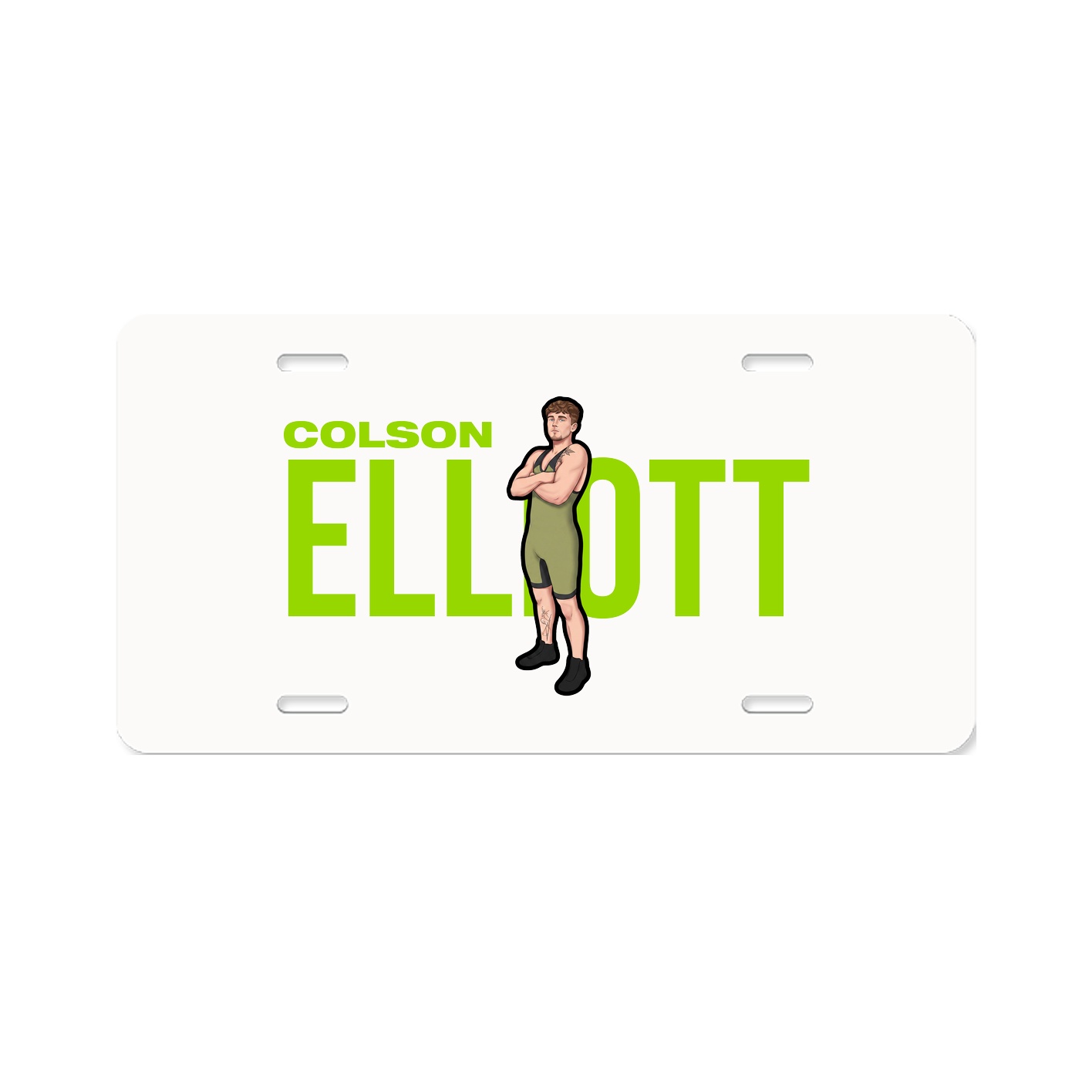 License Plate — Player Name in Classic