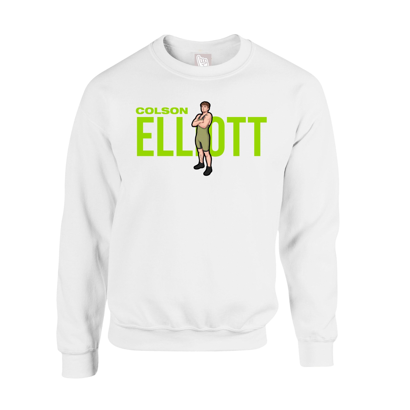 Fleece Crew — Player Name in White