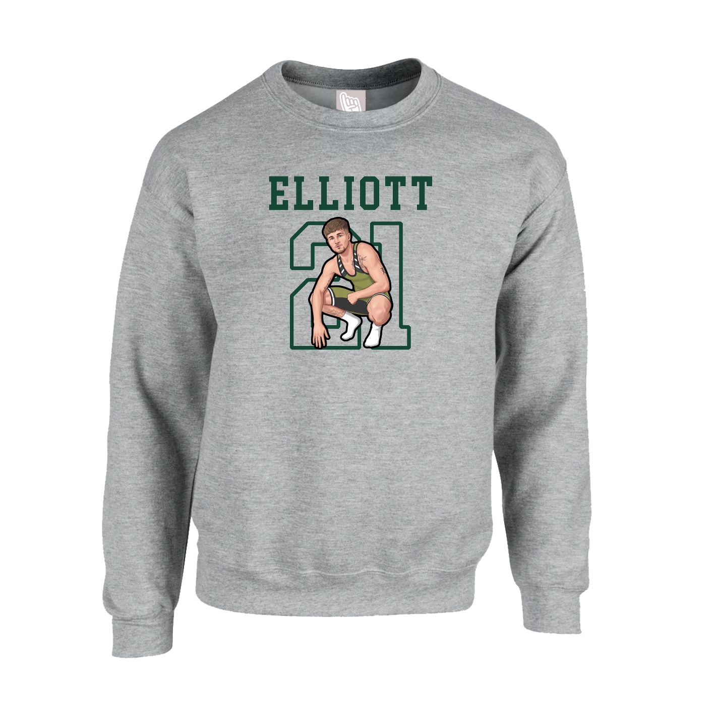 Fleece Crew — Shirsey in Grey