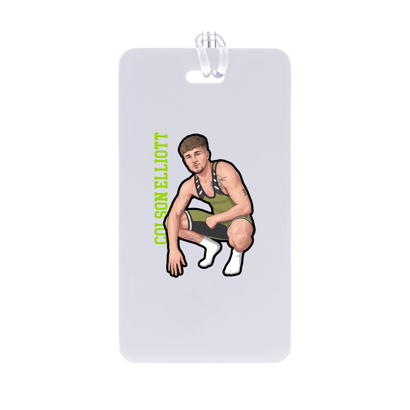 Bag Tag — Name Vertical in Classic