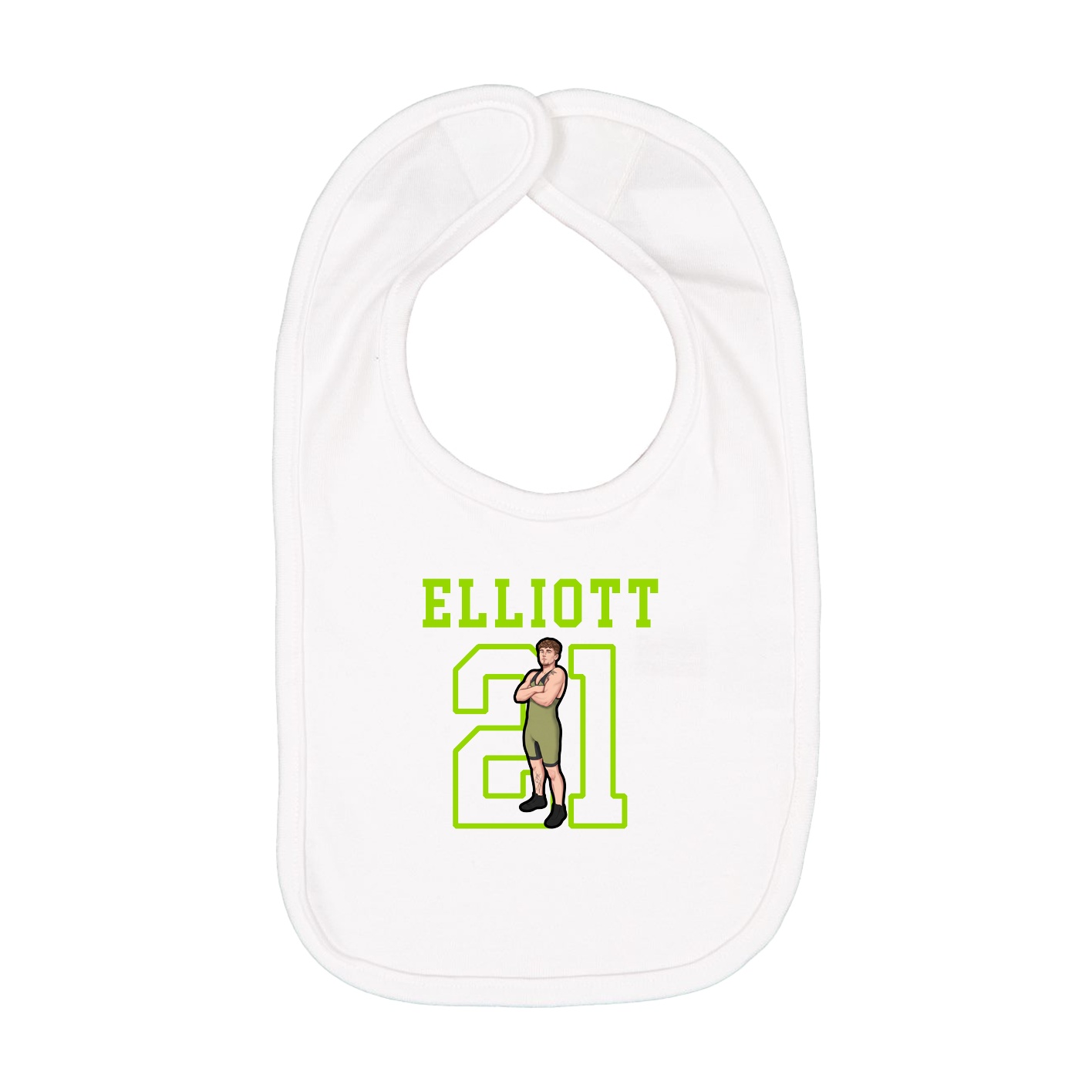 Infant Bib — Shirsey in White