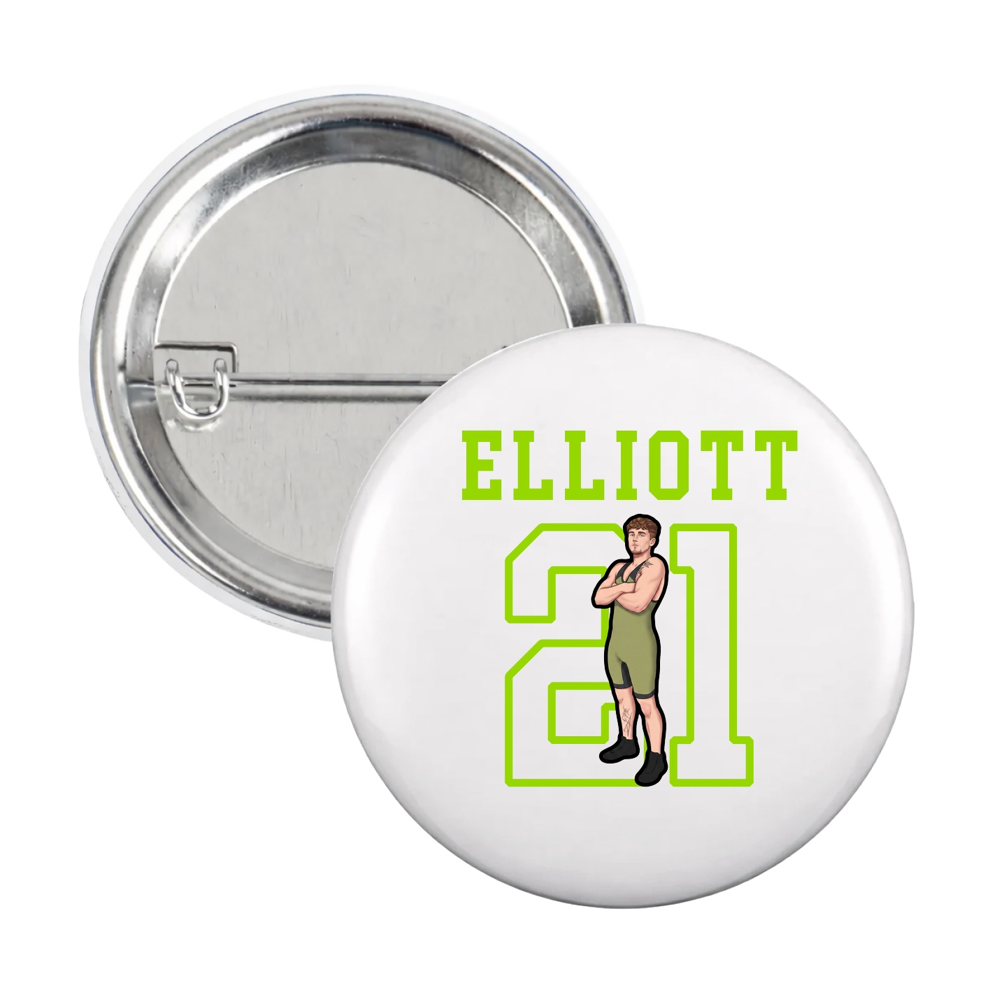 Game Day Button — Shirsey in White