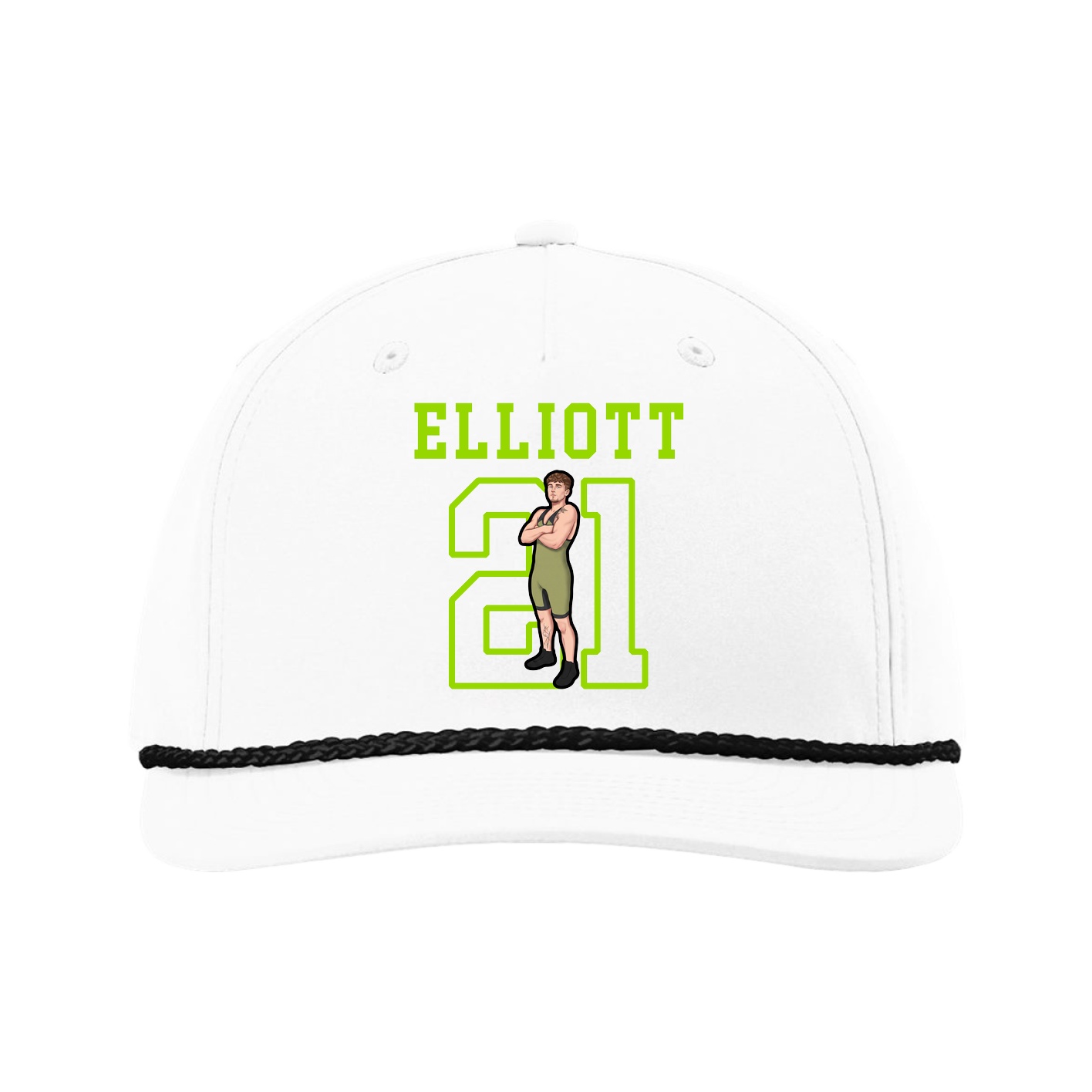 Five-Panel Classic Rope Cap — Shirsey in White