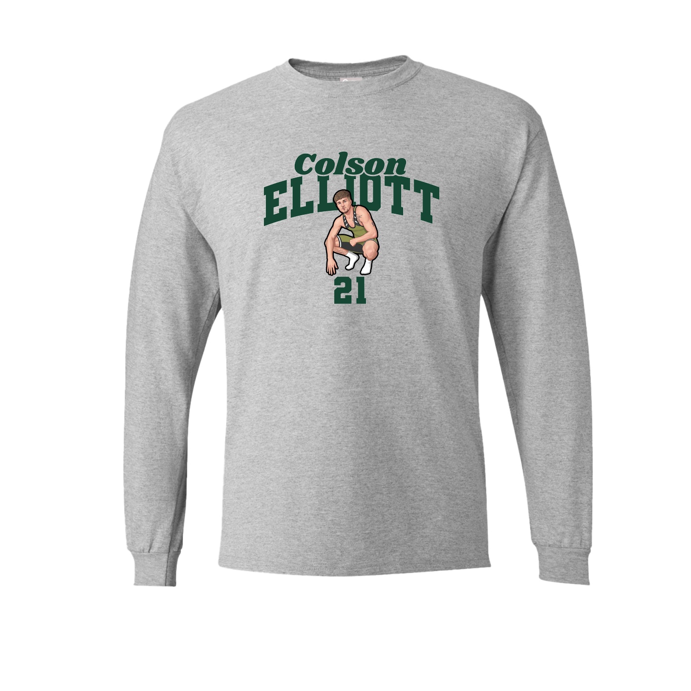Long Sleeve Tee — Signature Arch in Grey