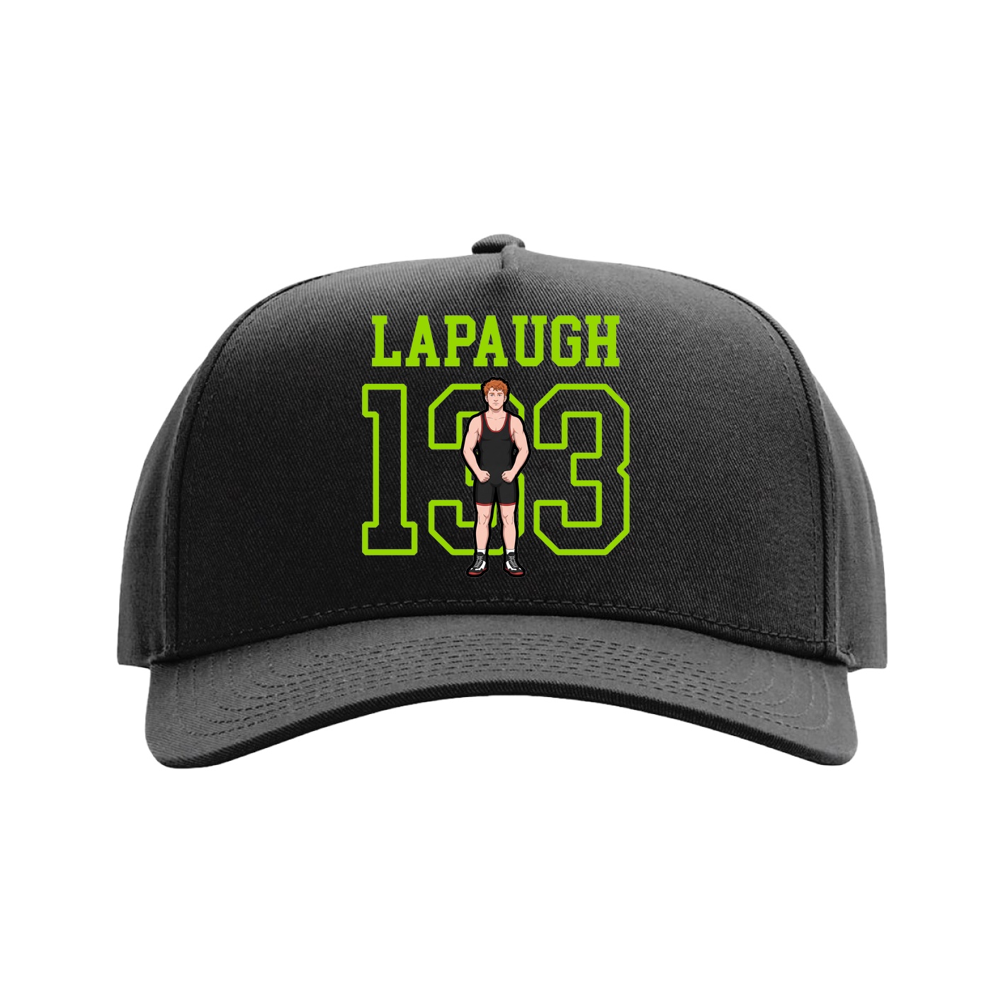 Full Fabric Five-Panel Champ Cap — Shirsey in Black