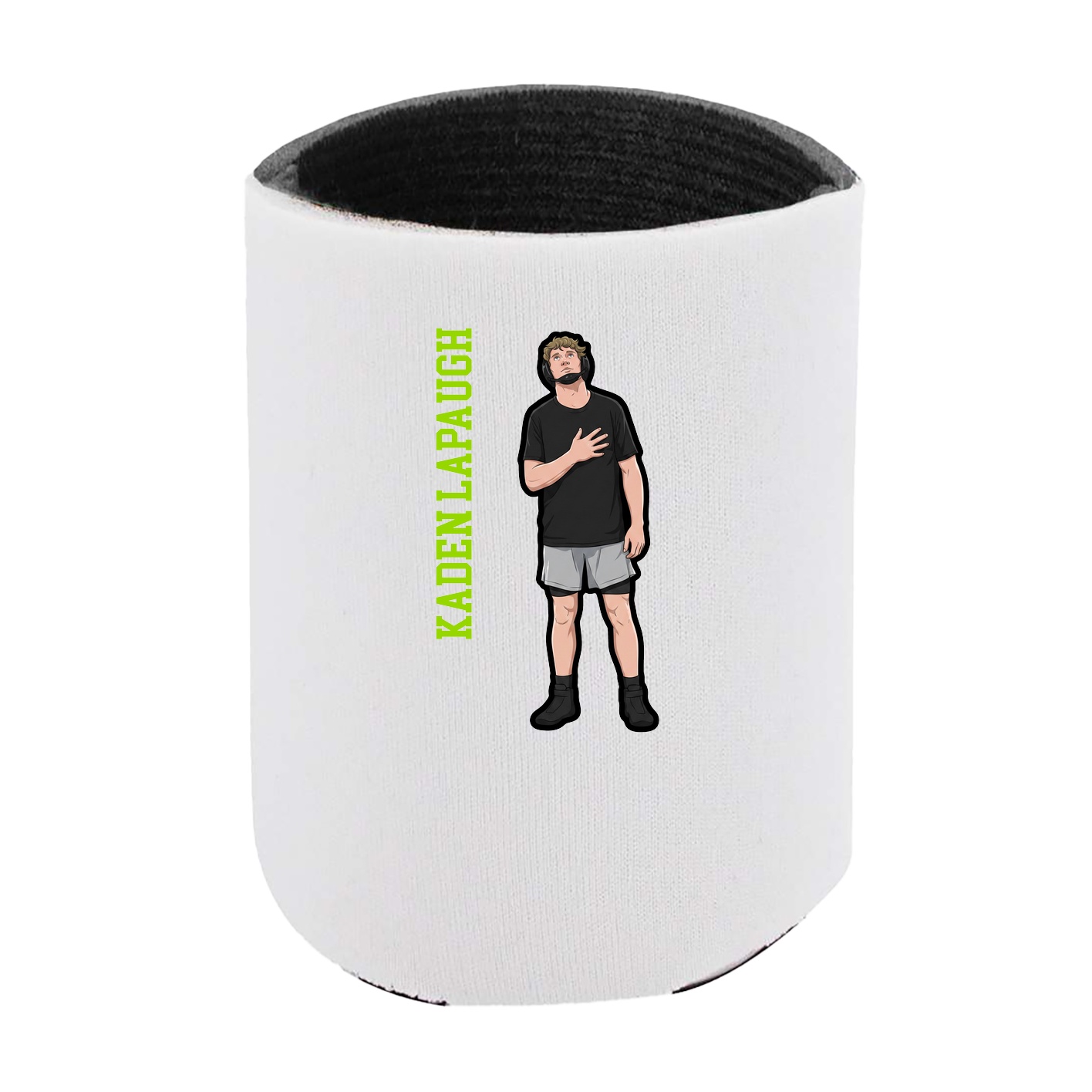 Can Holder — Name Vertical in White