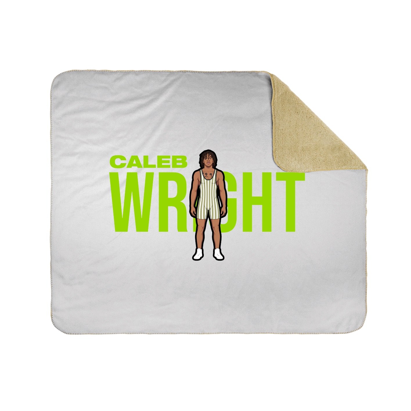 Throw Blanket — Player Name in White
