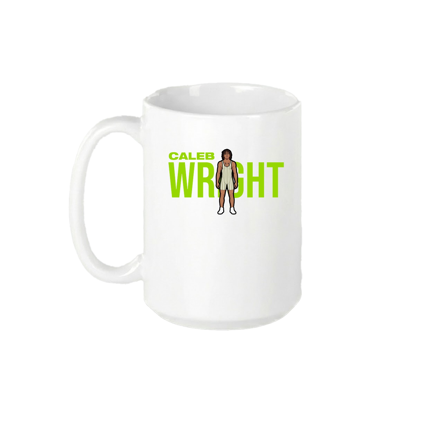 15oz Coffee Mug — Player Name in White