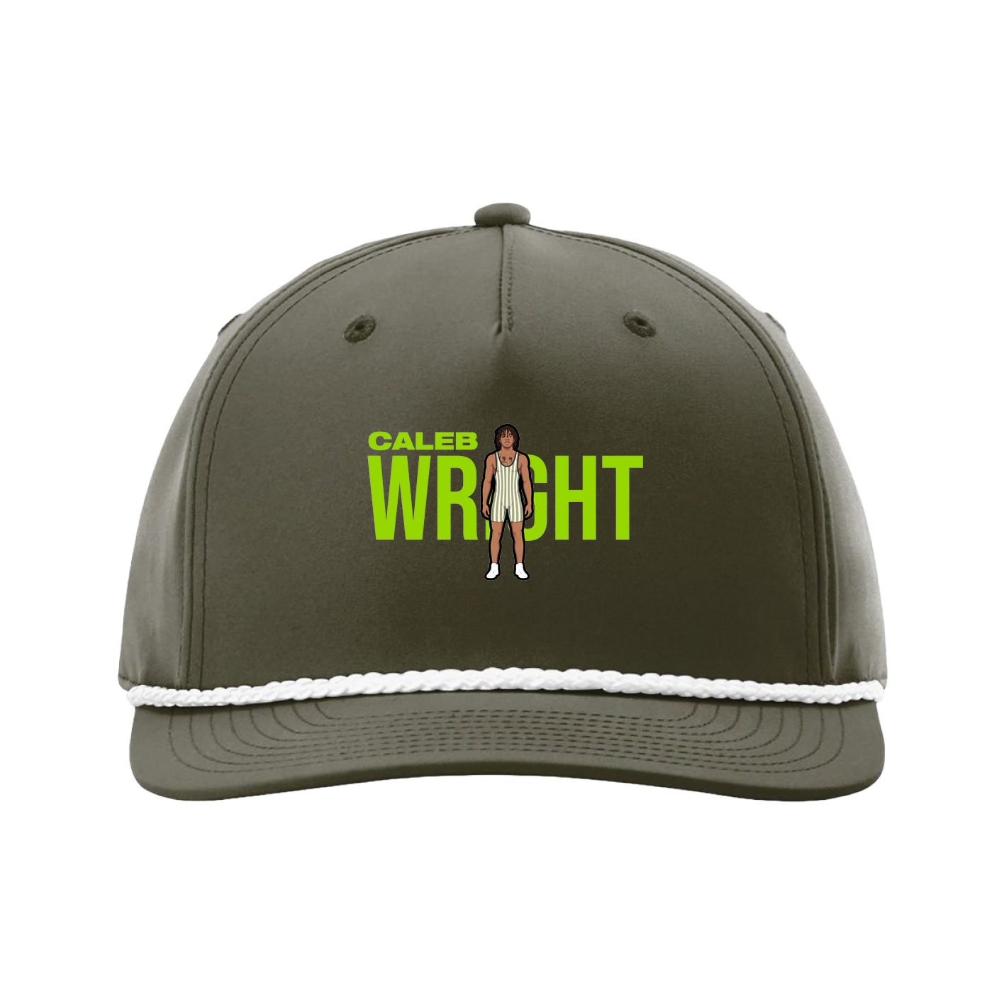 Five-Panel Classic Rope Cap — Player Name in Green