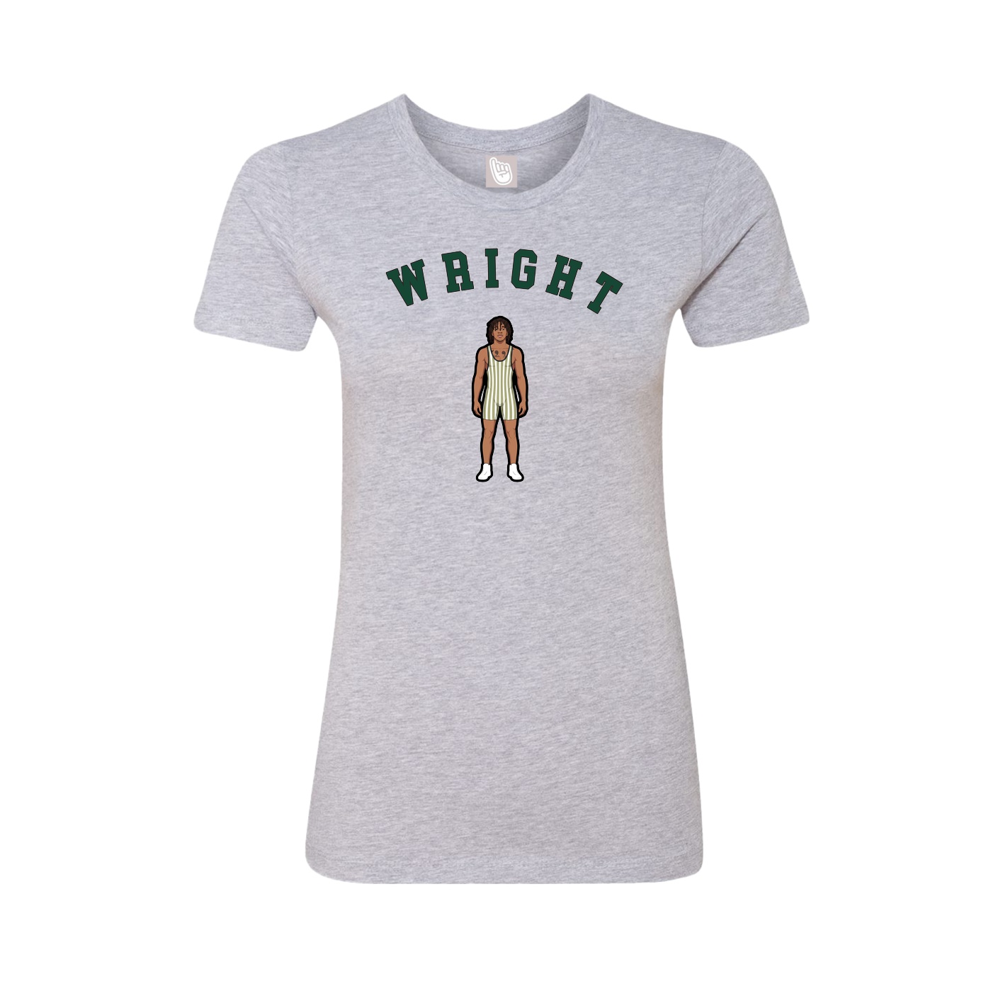 Fitted Women's Tee — Shirsey Arch in Grey