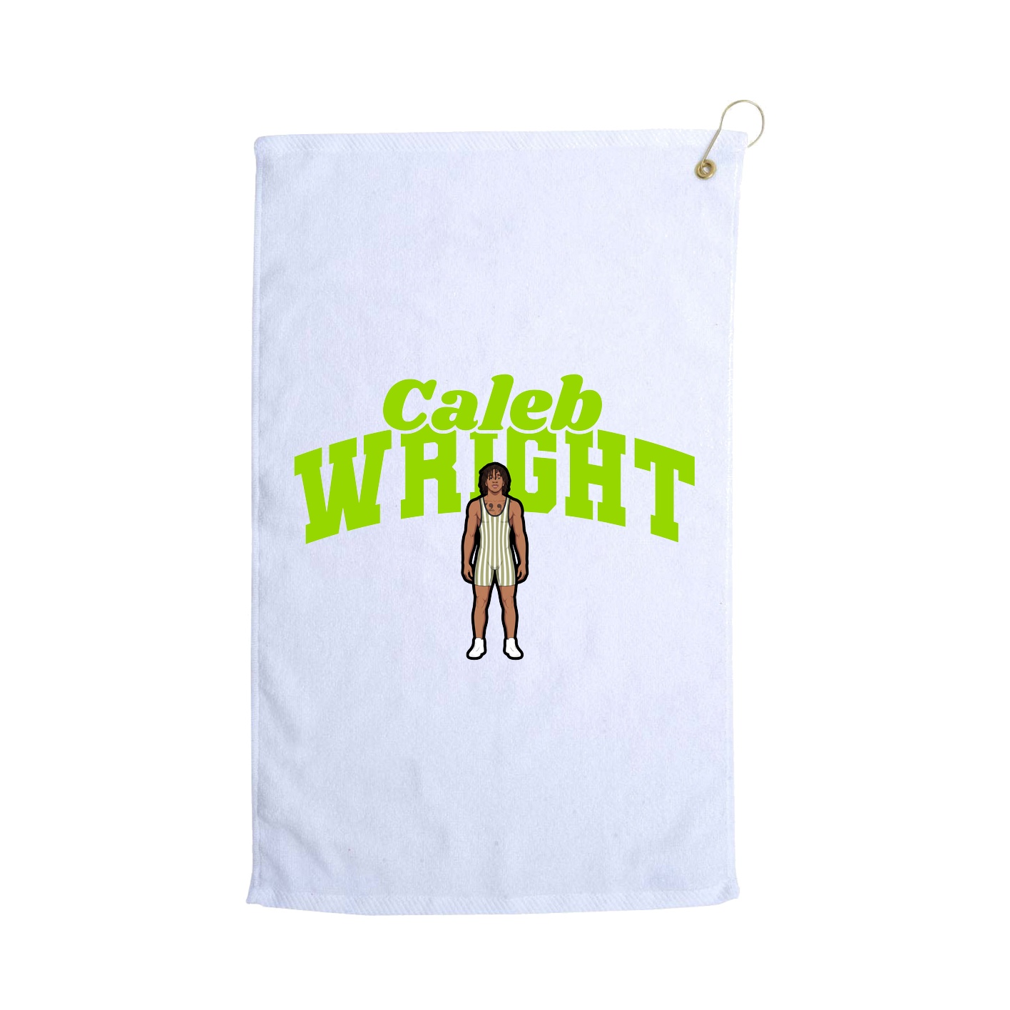 Golf Towel — Signature Arch in White