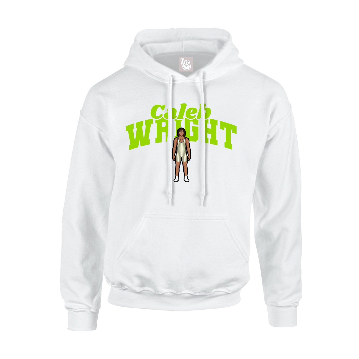 Youth Hoodie — Signature Arch in White