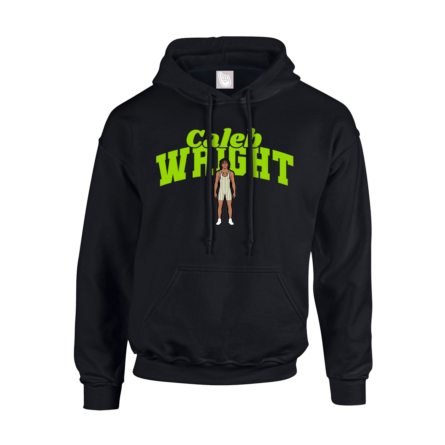 Youth Hoodie — Signature Arch in Black