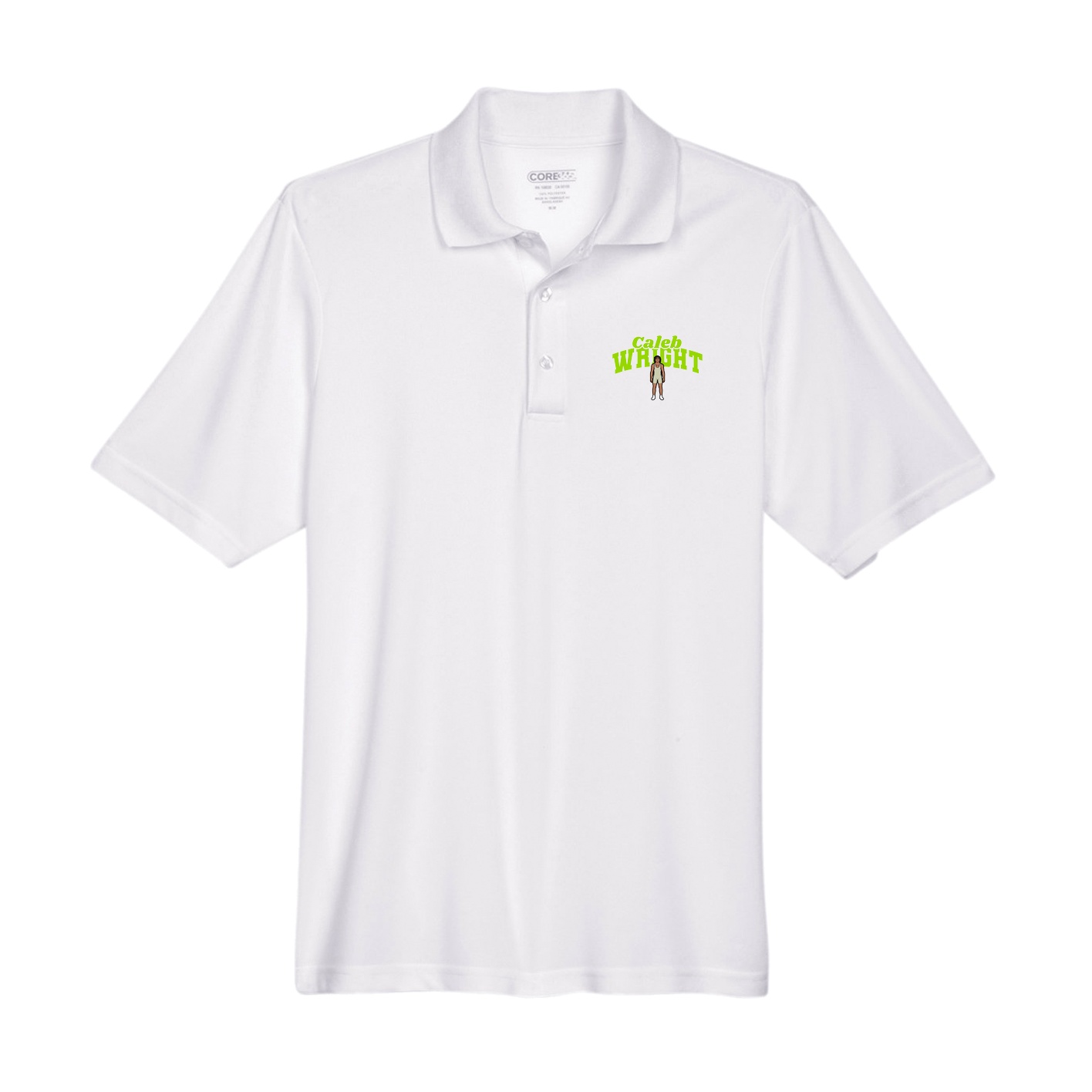 Performance Polo — Signature Arch in White