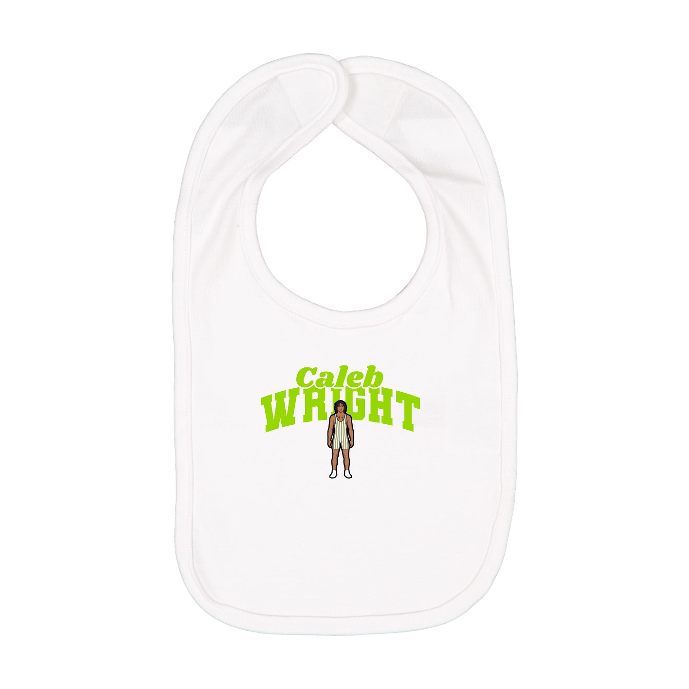 Infant Bib — Signature Arch in White