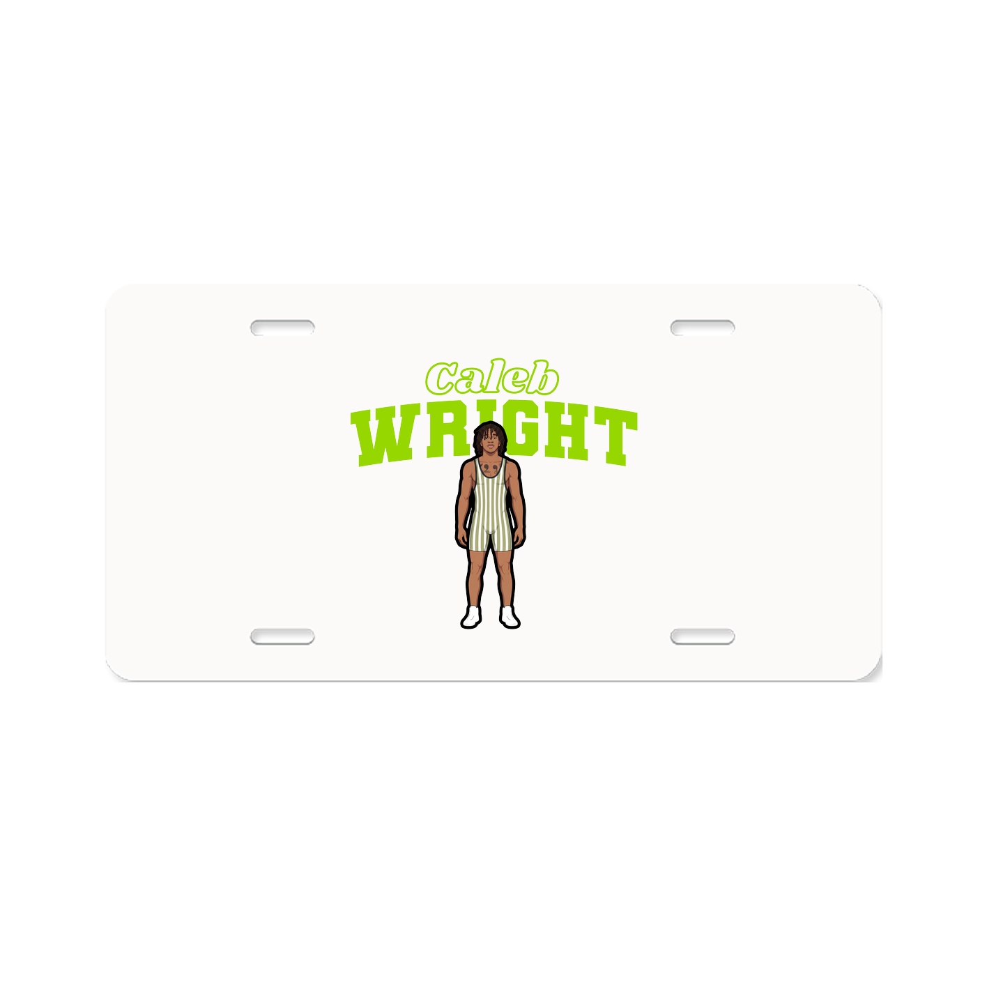 License Plate — Name Arch in Classic