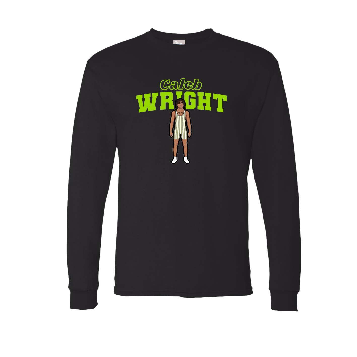 Long Sleeve Tee — Name Arch in Black