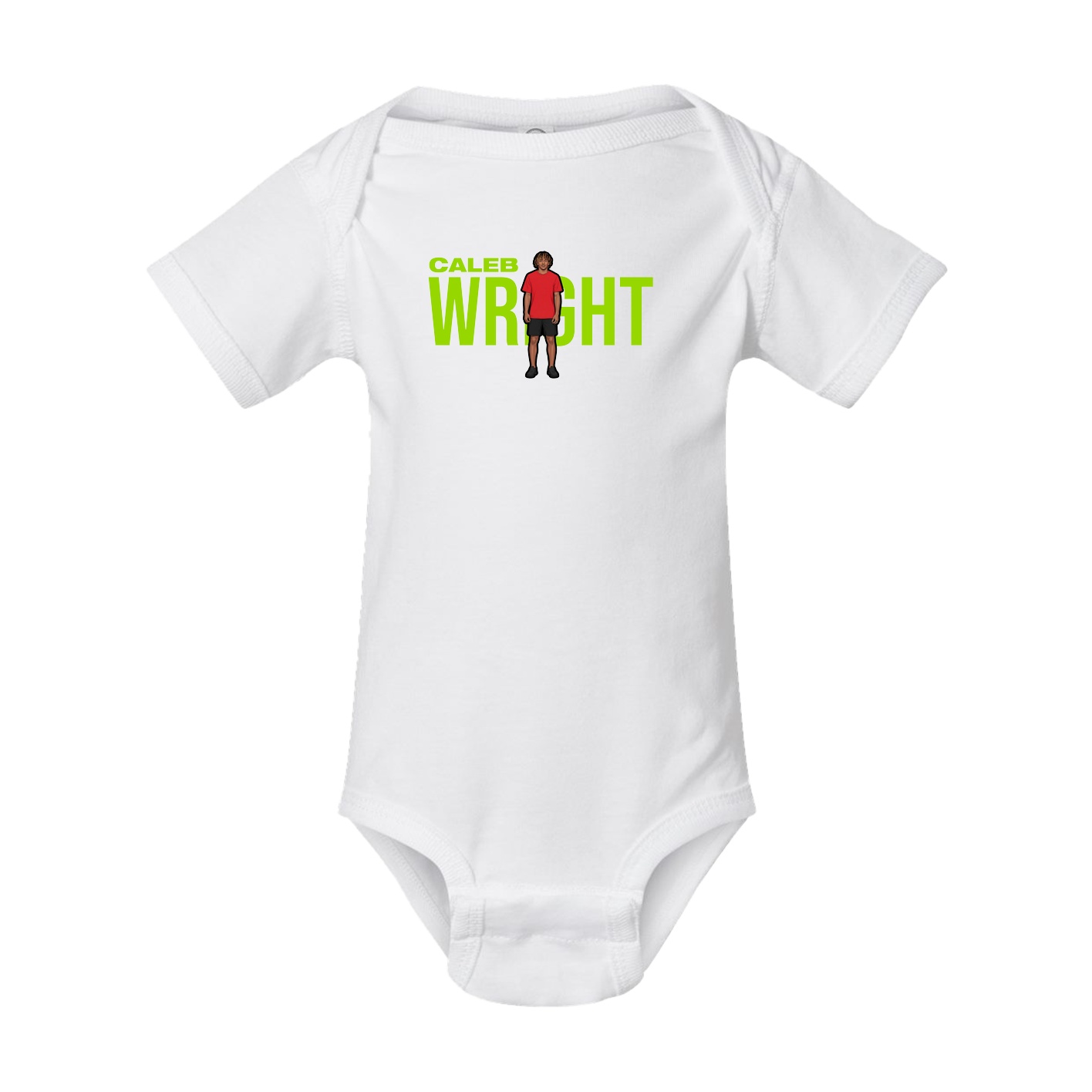 Baby Onesie — Player Name in White