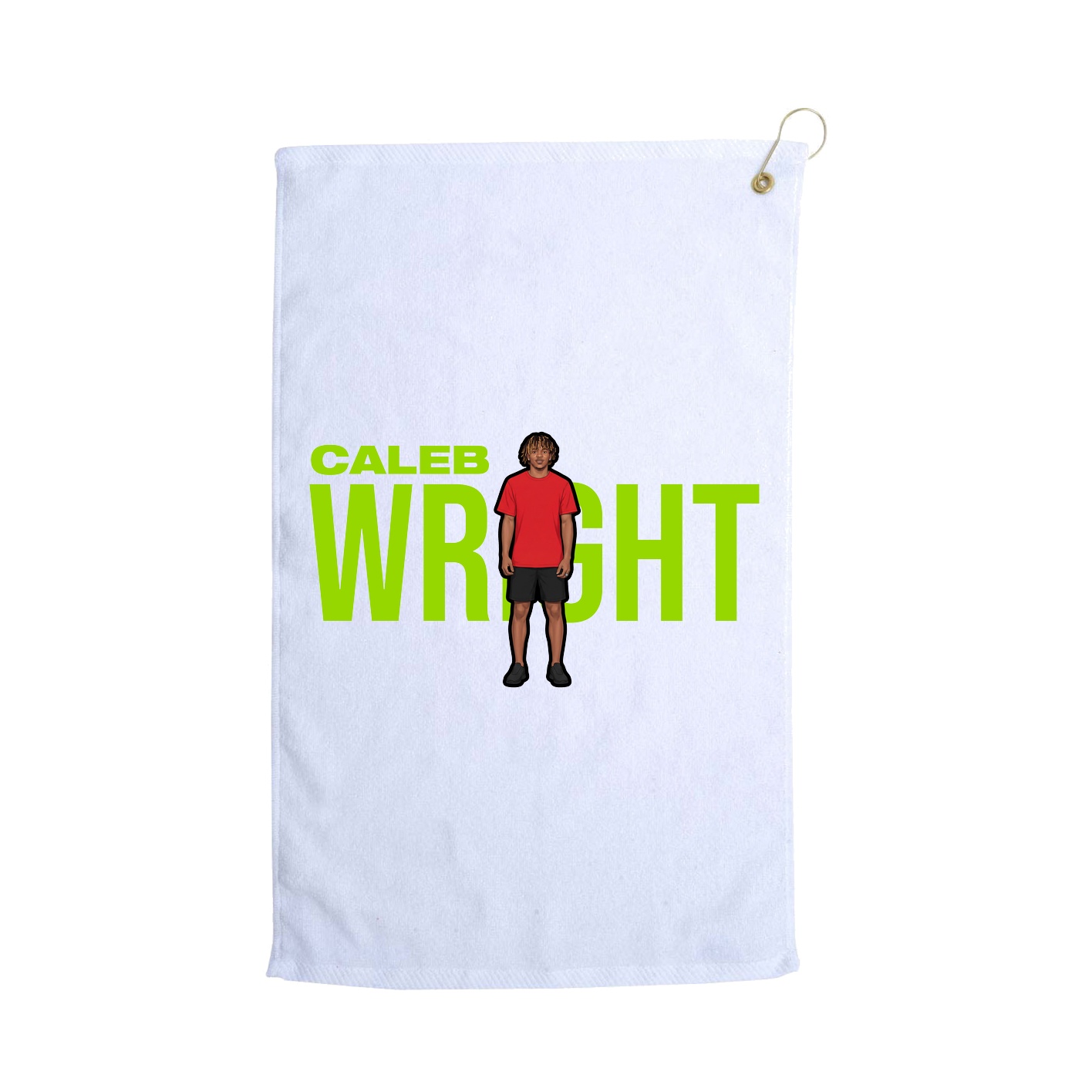 Golf Towel — Player Name in White