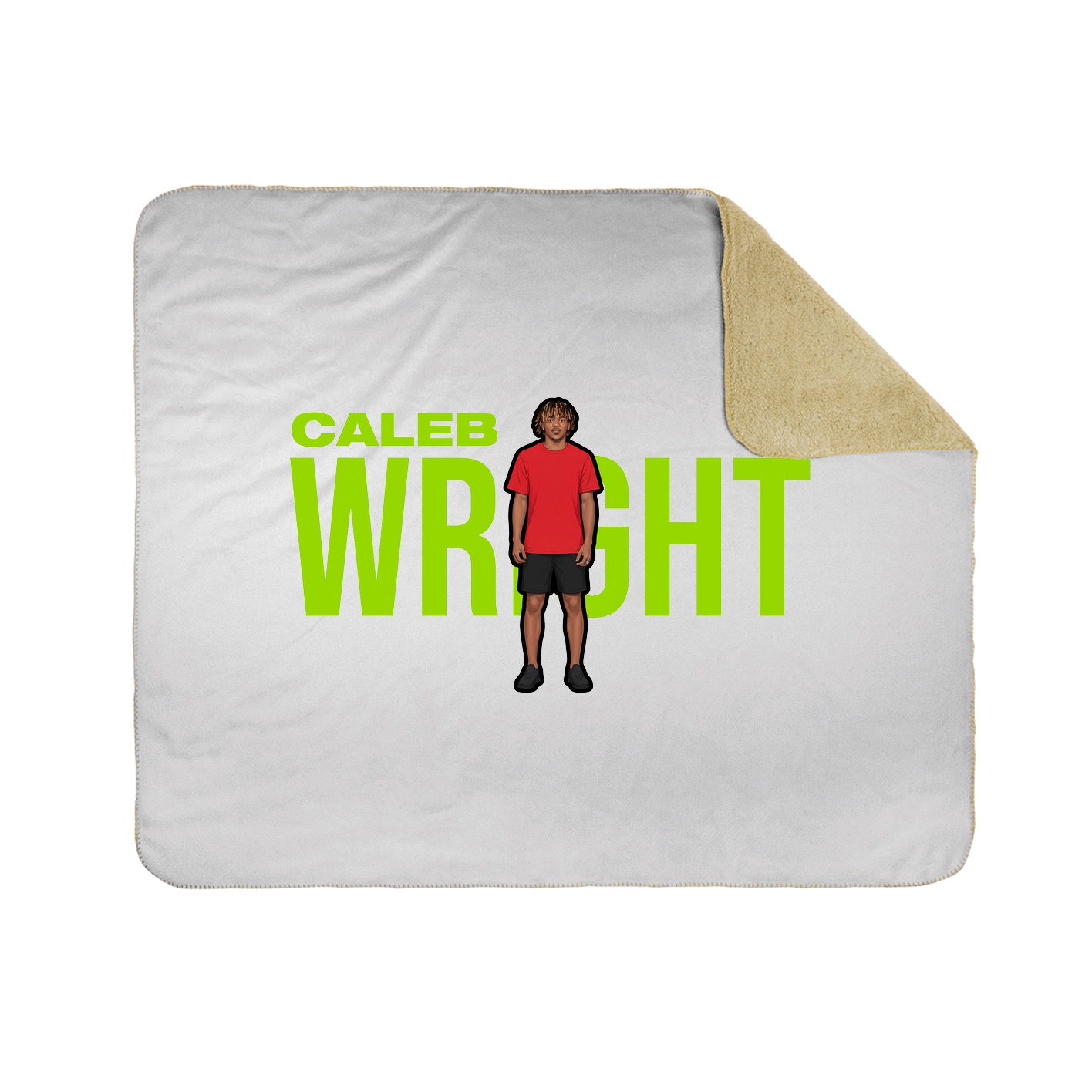 Throw Blanket — Player Name in White