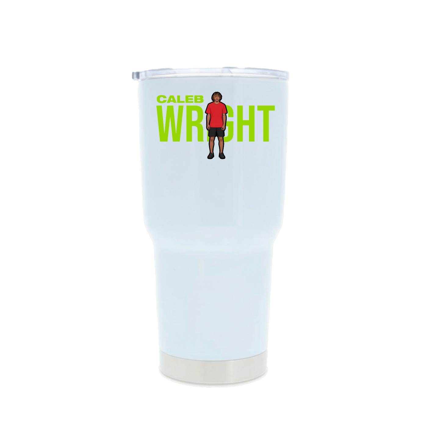 30oz Stainless Steel Tumbler — Player Name in White
