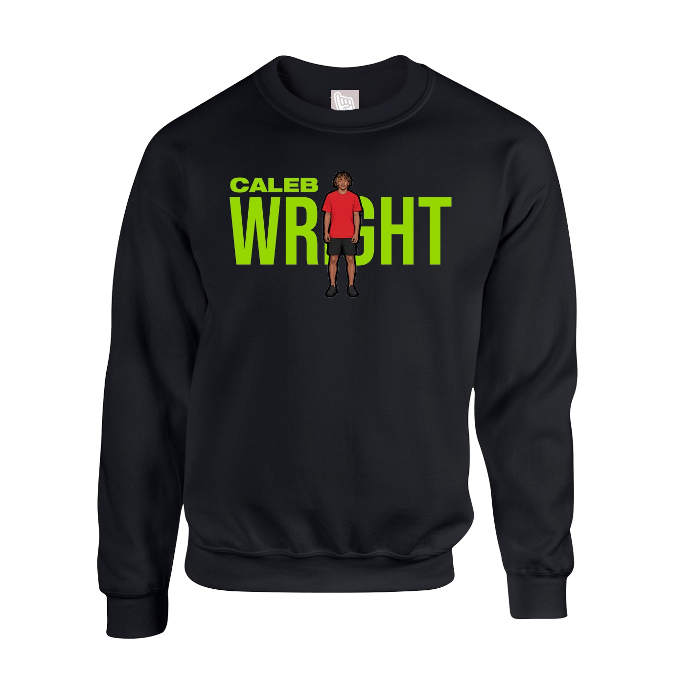 Fleece Crew — Player Name in Black