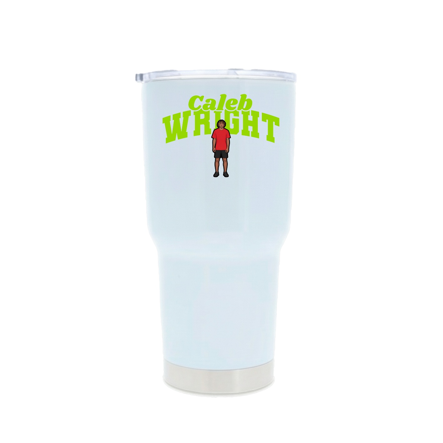 30oz Stainless Steel Tumbler — Signature Arch in White