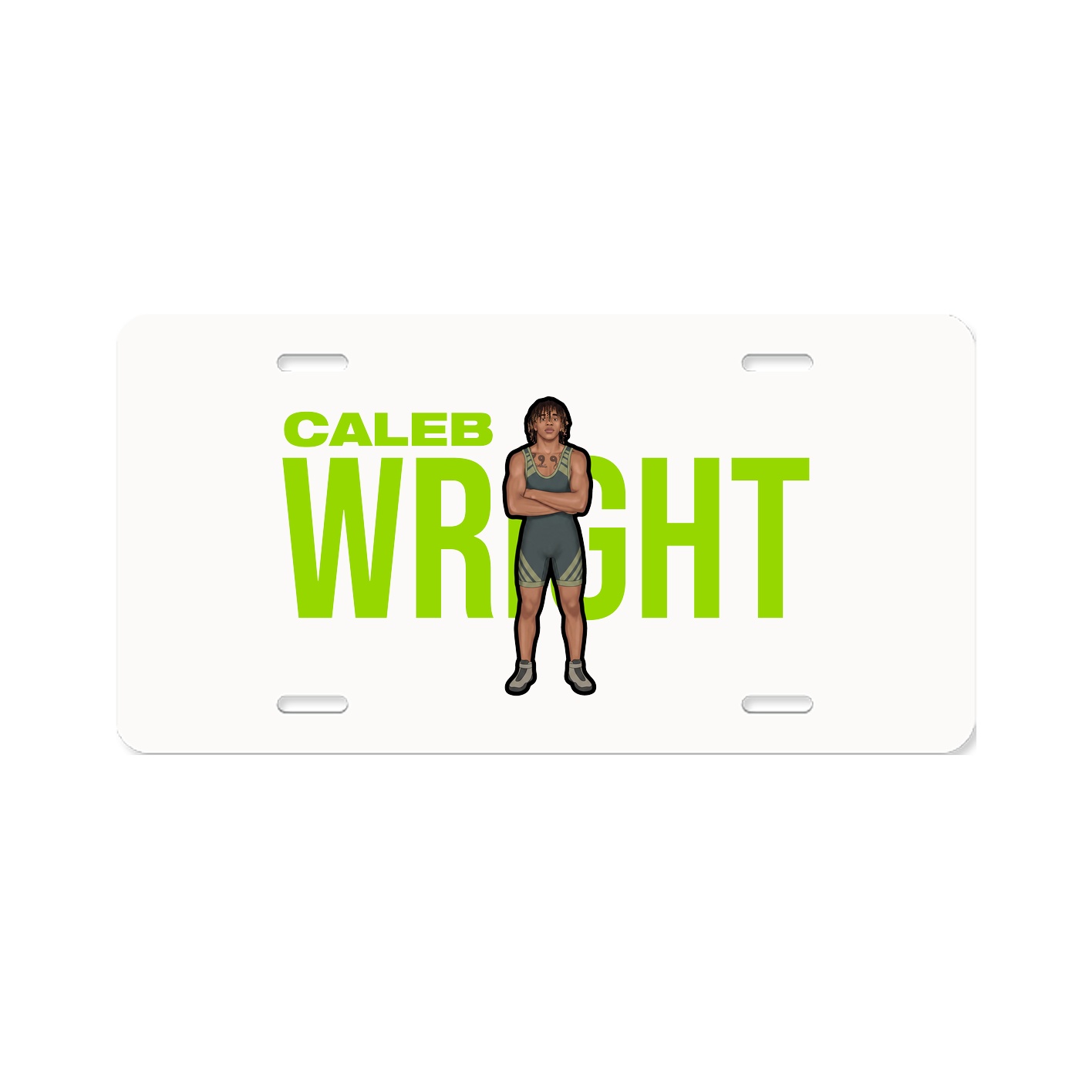 License Plate — Player Name in Classic
