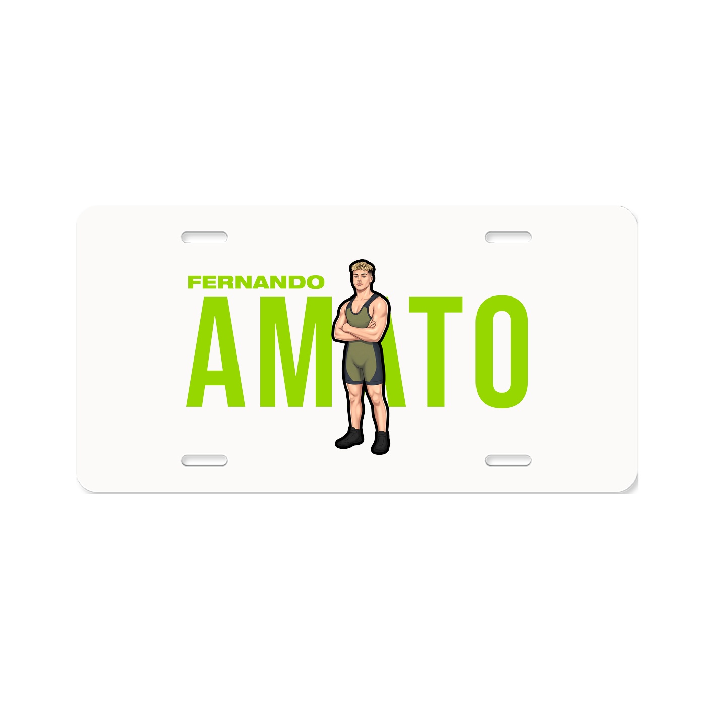 License Plate — Player Name in Classic
