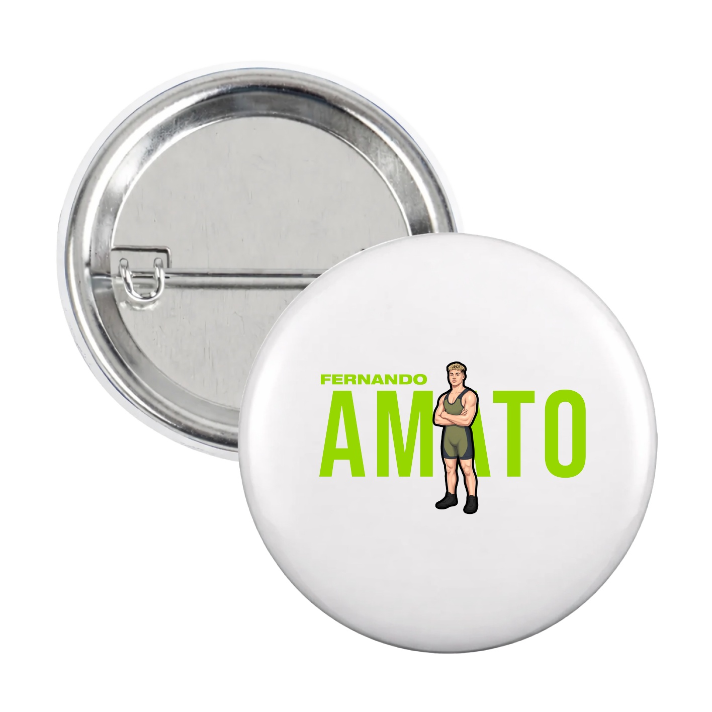 Game Day Button — Player Name in White