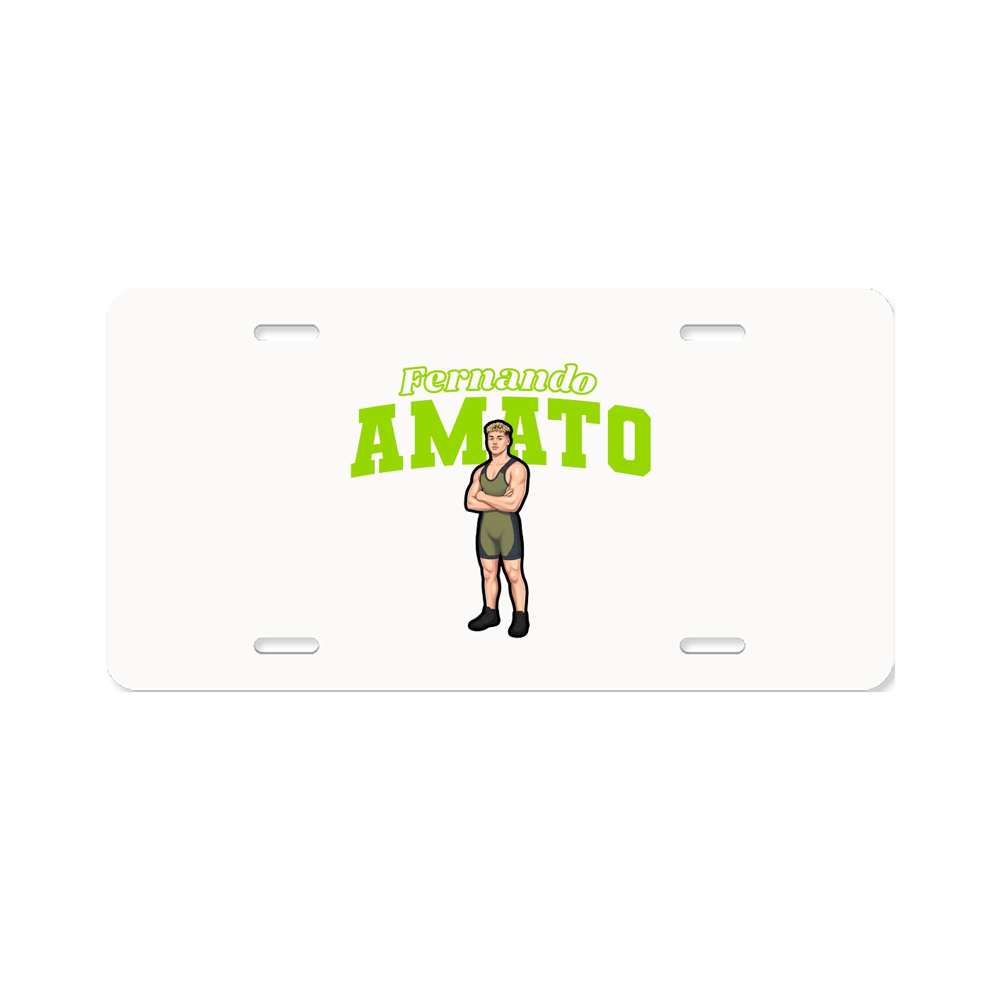 License Plate — Name Arch in Classic