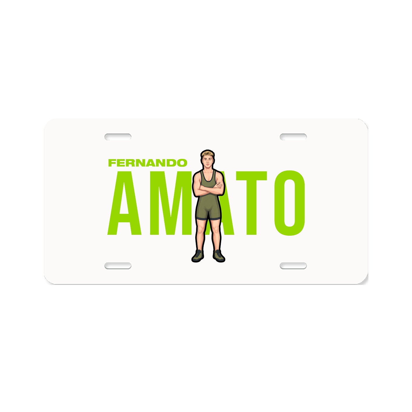 License Plate — Player Name in Classic