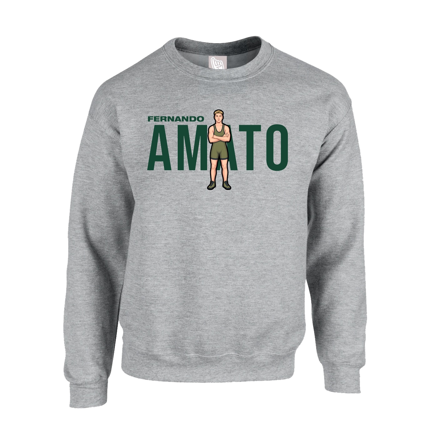 Fleece Crew — Player Name in Grey