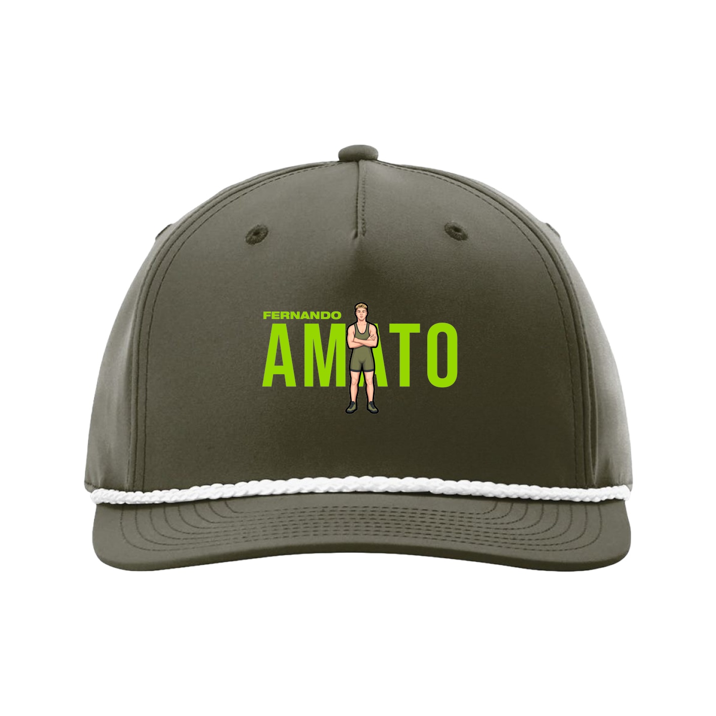 Five-Panel Classic Rope Cap — Player Name in Green