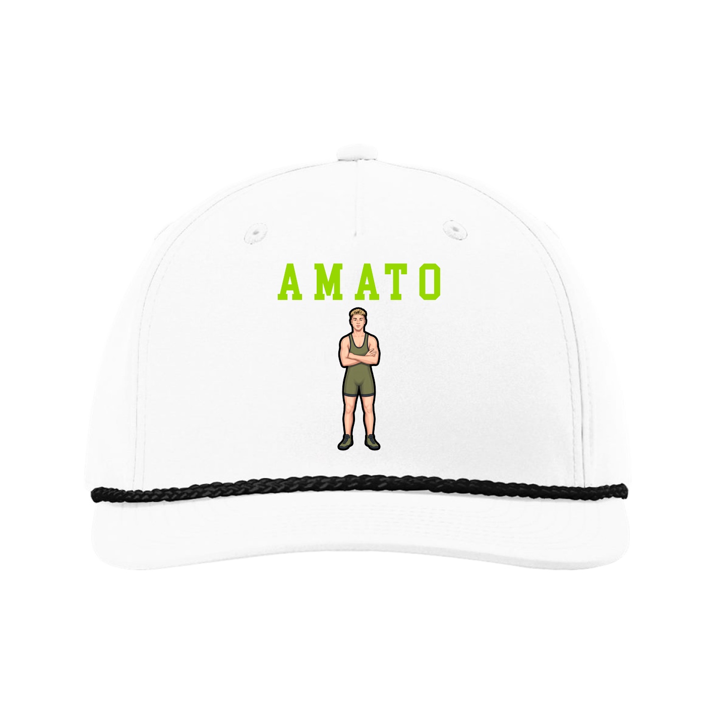 Five-Panel Classic Rope Cap — Shirsey in White