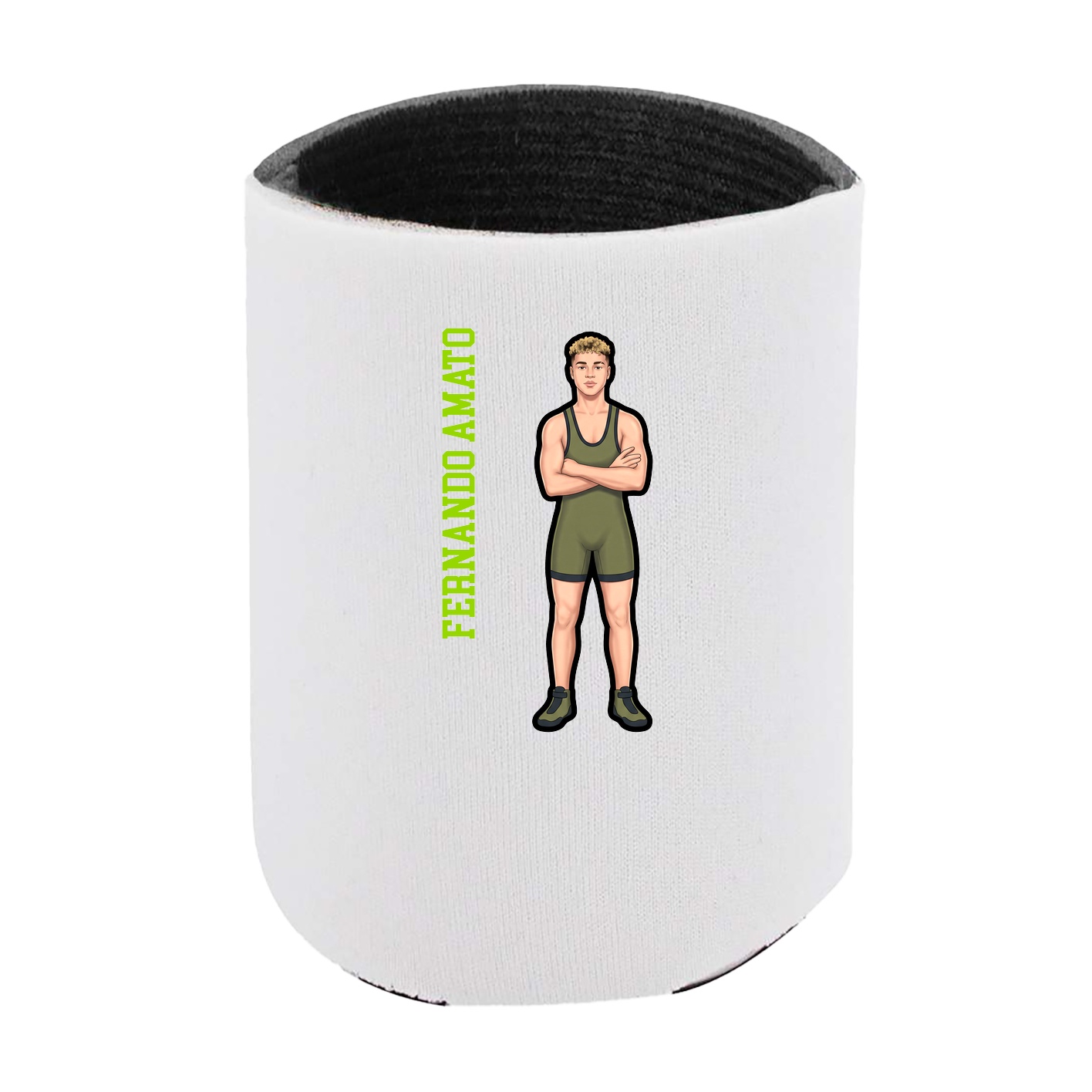 Can Holder — Name Vertical in White