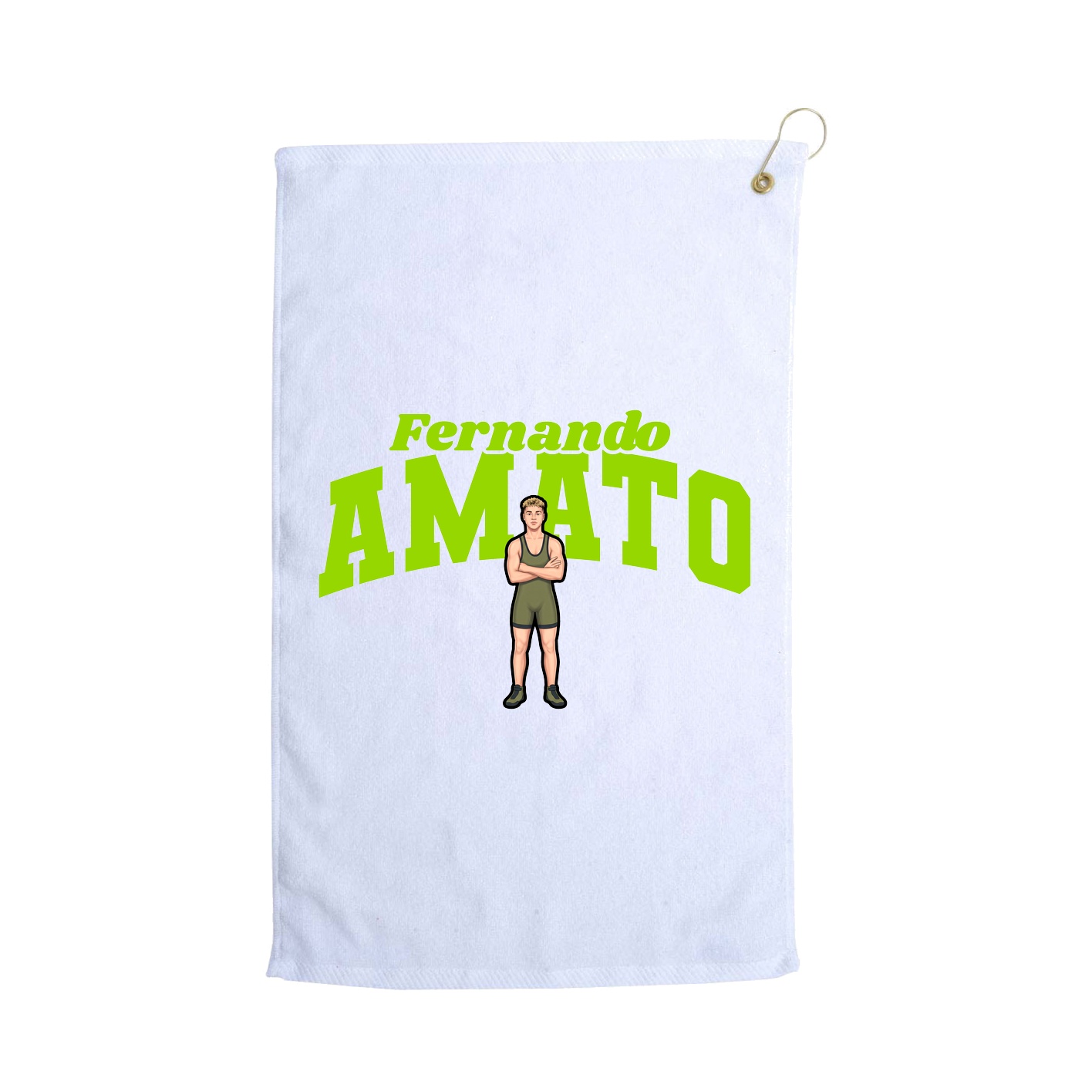 Golf Towel — Signature Arch in White