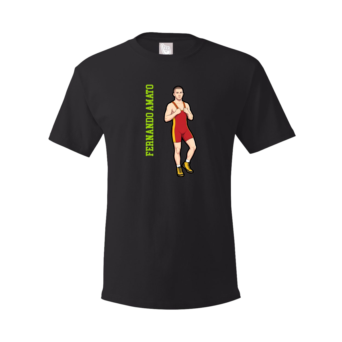 Youth Tee — Name Vertical in Black