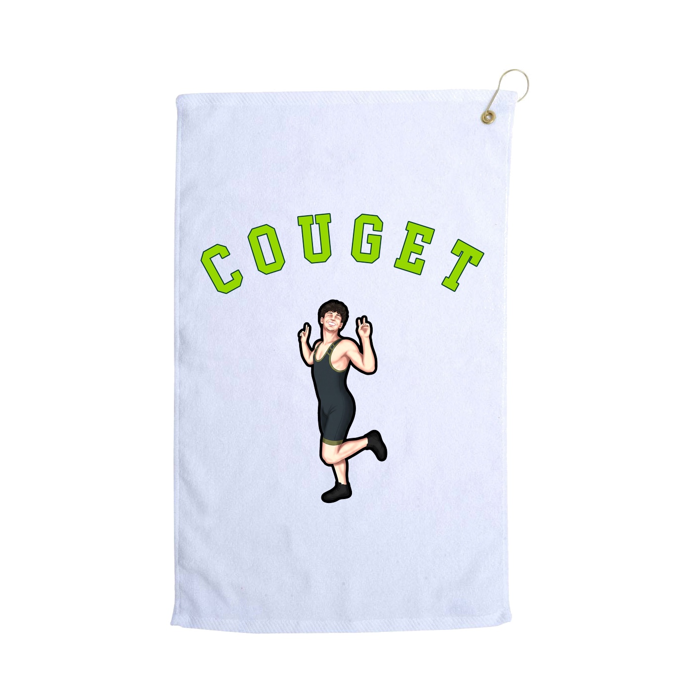 Golf Towel — Shirsey Arch in White