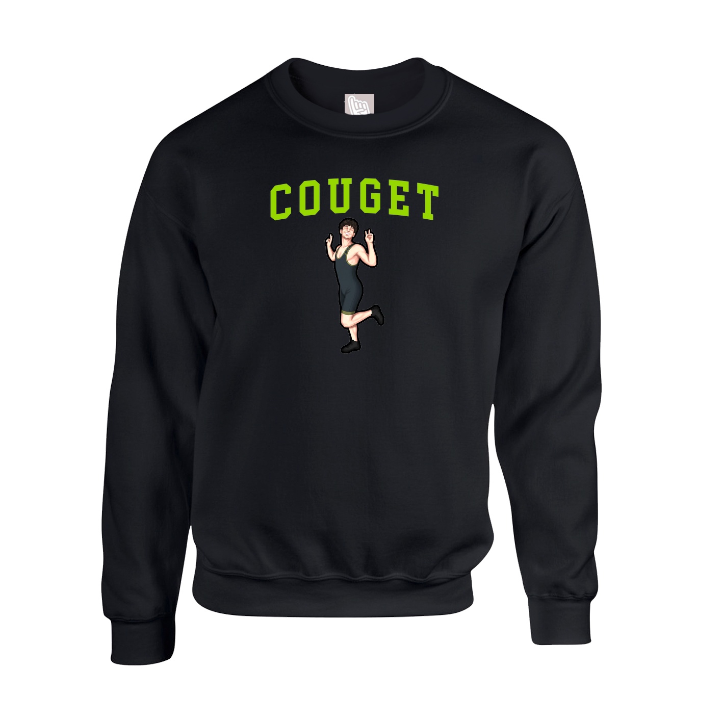 Fleece Crew — Shirsey in Black