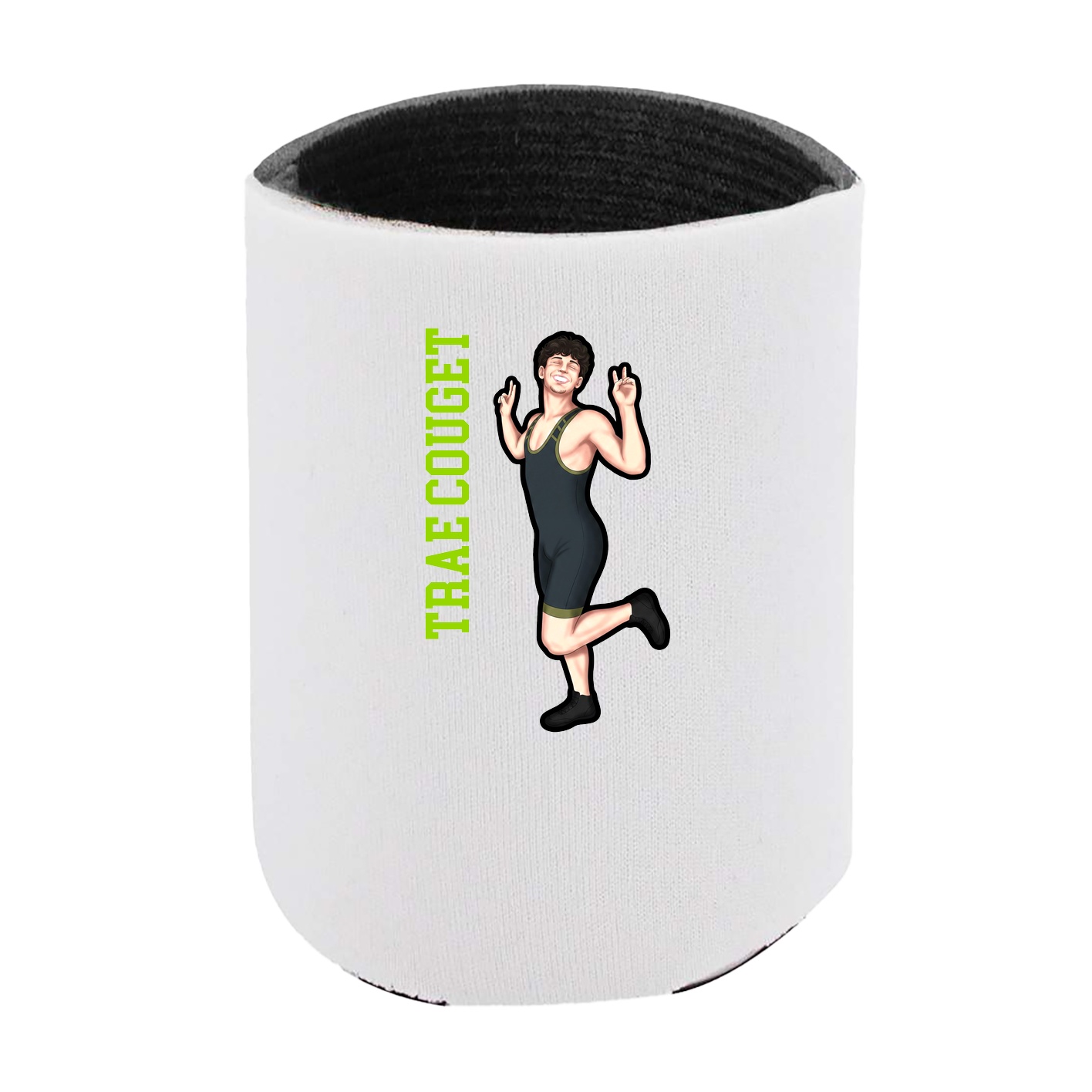 Can Holder — Name Vertical in White