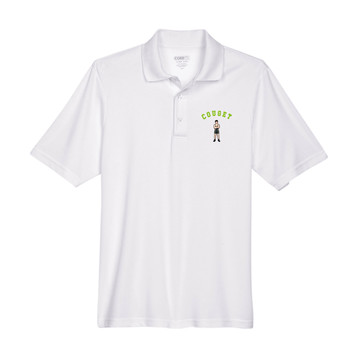 Performance Polo — Shirsey Arch in White